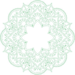 Beautiful flower art and mandala vector design
