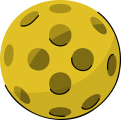 Fototapeta premium Pickleball Ball Vector Illustration