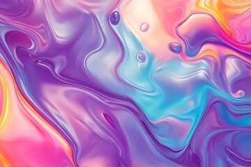 Naklejka premium Abstract Colorful Fluid Swirls. (1)