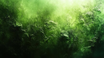 Fototapeta premium Abstract green textured background with bright highlights and dark shadows
