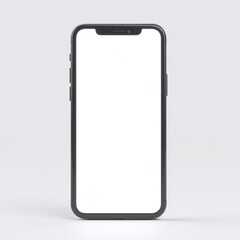 Blank phone screen for communication and tech applications, Mobile device for business and finance