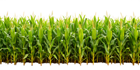 A cornfield isolated on white background PNG