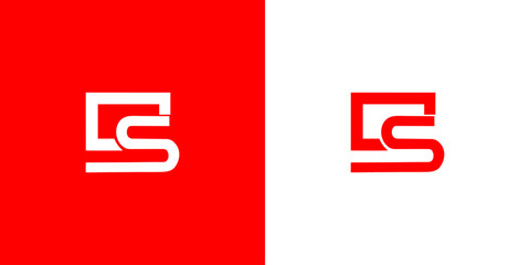 Creative CS Letter Logo with Abstract, Illustration, Design Inspiration, Vector, Icon