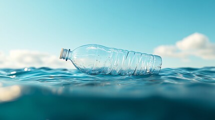 Marine Plastic Waste Floating in Ocean Currents Impacting Life