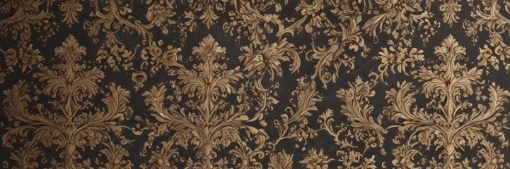 Elegant damask floral pattern, regal texture, seamless design , photo, background