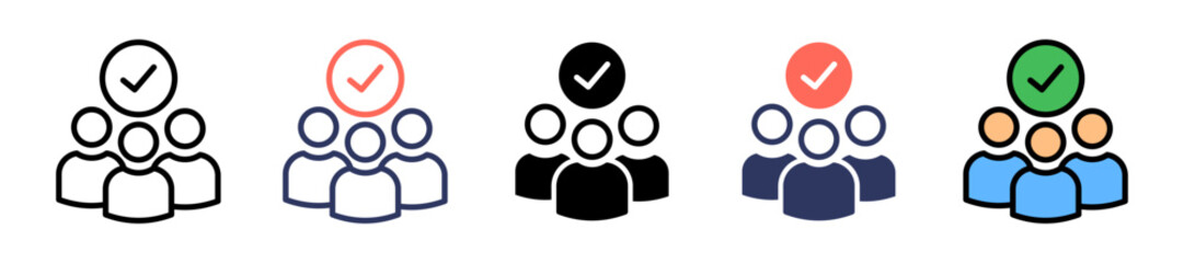 Attendees  multiple icon