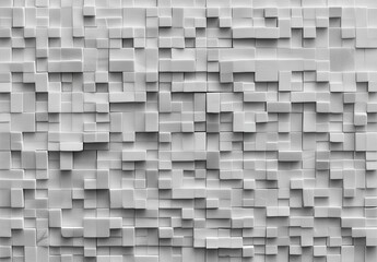 Abstract white square pattern