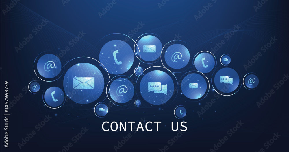 Poster concept of contact us or the customer support hotline connect. call center service provider concept,