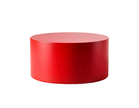 Minimalistic Red Cylinder PNG