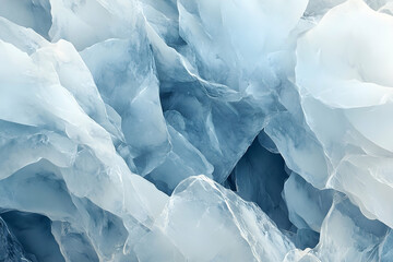 Obraz premium Detailed close-up view of icy formations.
