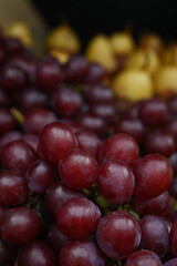 bunch of red grapes,  grapes on the market, grapes, fresh grapes, close up of grapes, fruits background, red grapes, grapes background