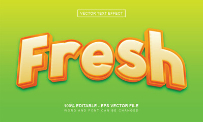 Fresh editable Text Effect