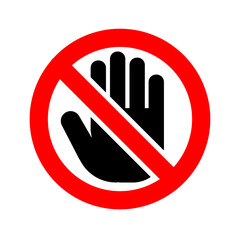 Do Not Touch Icon