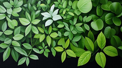 Lush Green Leaves Representing Biodiversity in Wetland Ecosystems