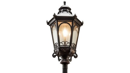 Ornate antique style lamp post
