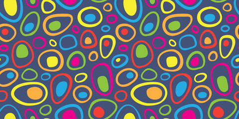 Abstract seamless circle pattern. Colorful Modern design template.