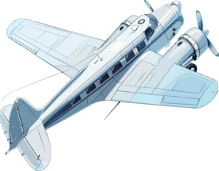 airplane isolated on white