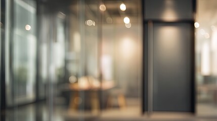 Dynamic office environment blurred background modern workspace professional setting focus on design