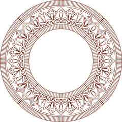 Beautiful flower art and mandala vector design