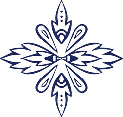 Beautiful flower art and mandala vector design