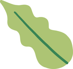 Minimal branch with small leaf bulbs, perfect for decorative foliage themes