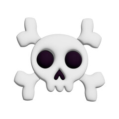 3d render of a jolly roger pirate flag