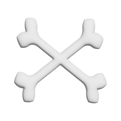 3d render of a bonecross
