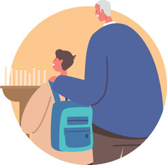 Traditional orthodox worship of people