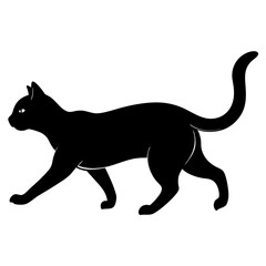 Cat silhouette , graphic, image, mammal, pet, posing, signs, silhouette, kitten, stencil, art, cat, computer, domestic, illustration, isolated, painted, shape, white, animal, black, cute, 