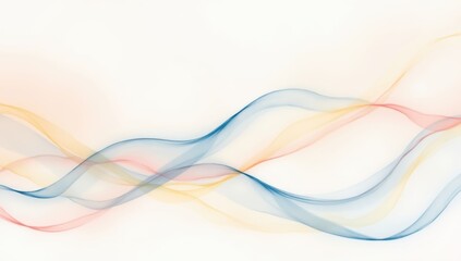 Obraz premium flowing abstract pattern of soft pastel 