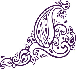 Naklejka premium Beautiful flower art and mandala vector design