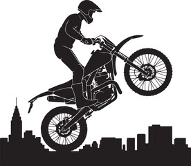 Fototapeta premium Motorbike SVG – Bold Motorcycle Silhouette for T-Shirts & DecalsBiker Clipart – Ride or Die Graphic for Cricut & DIY CraftsVintage Motorcycle SVG – Classic Cruiser Design for Apparel & PrintsRac