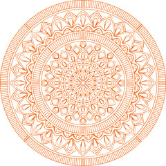 Beautiful flower art and mandala vector design