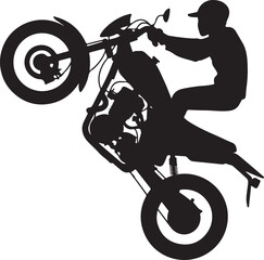 Fototapeta premium Motorbike SVG | Biker Silhouette Cut File | Ride or Die Design for Cricut & ShirtsMotorcycle SVG | Vintage Chopper Design | DIY Garage or Biker Club Project FileDirt Bike SVG | Off-Road Rider Silh