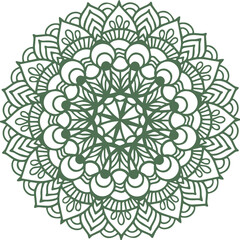 Beautiful flower art and mandala vector design