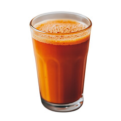 A glass of carrot juice