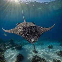 Fototapeta premium Eagle Ray’s Soaring Swim