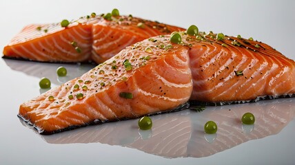 fresh salmon fillet