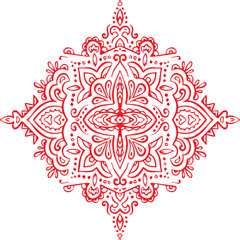 Beautiful flower art and mandala vector design