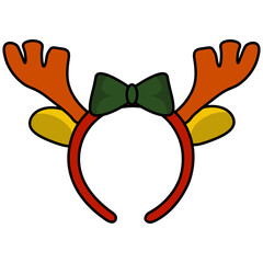 Christmas Costume Party Hat. Set Christmas hats Santa Claus.