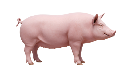 Pig Isolated on Transparent Background