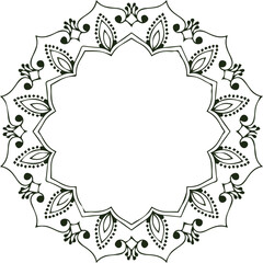 Beautiful flower art and mandala vector design