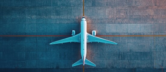 Airplane Aerial View on Concrete Ground