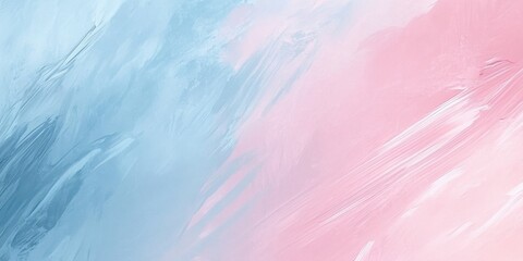 Fototapeta premium Abstract pastel gradient background with soft blue and pink brushstrokes.