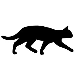 Cat Animals silhouette set