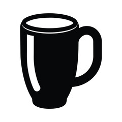 mug stencil icon vector illustration