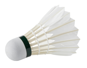 Shuttlecock, isolated on transparent background