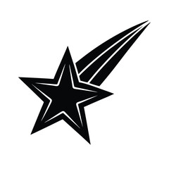 shooting star icon vector illustration