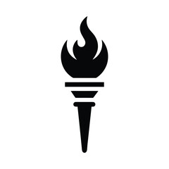 torch icon vector illustration