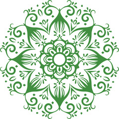 Beautiful flower art and mandala vector design